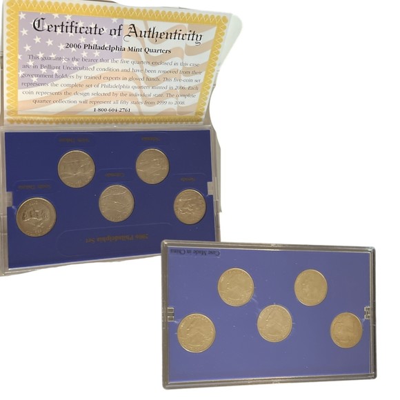 Authentic‎ Sealed Philadelphia Mint State Quarter Coin Collection 1999-2003 2006 - Picture 6 of 9